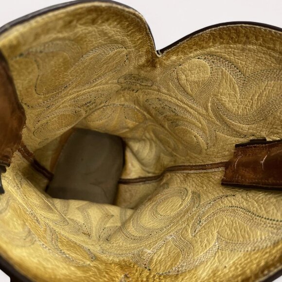 Nocona Brown Western Cowboy Boots - Picture 10 of 14